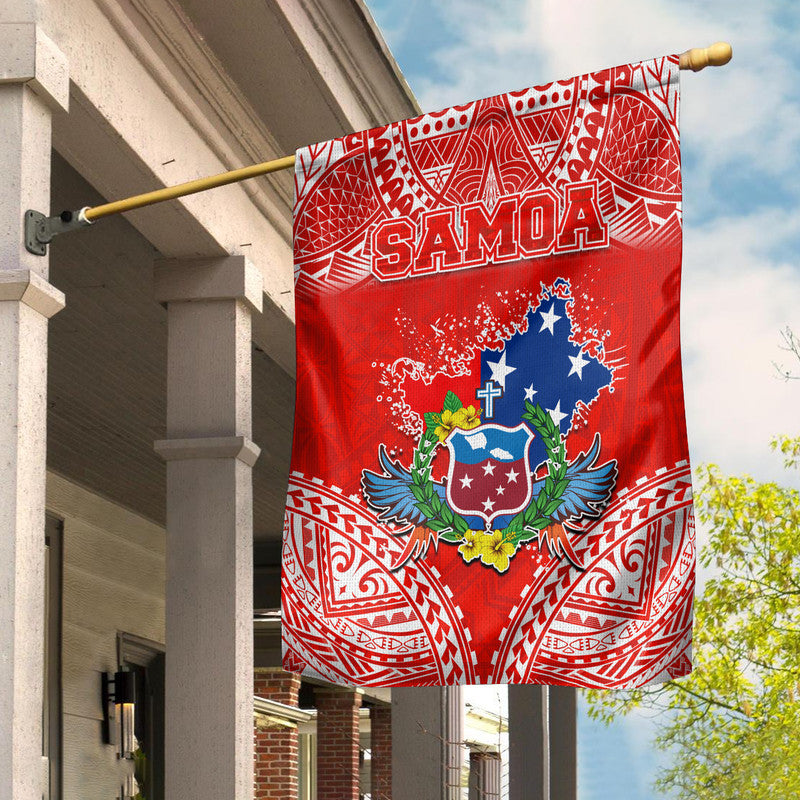 Toa Samoa Polynesian Rugby Flag Samoan Flag Red Color - Wonder Print Shop