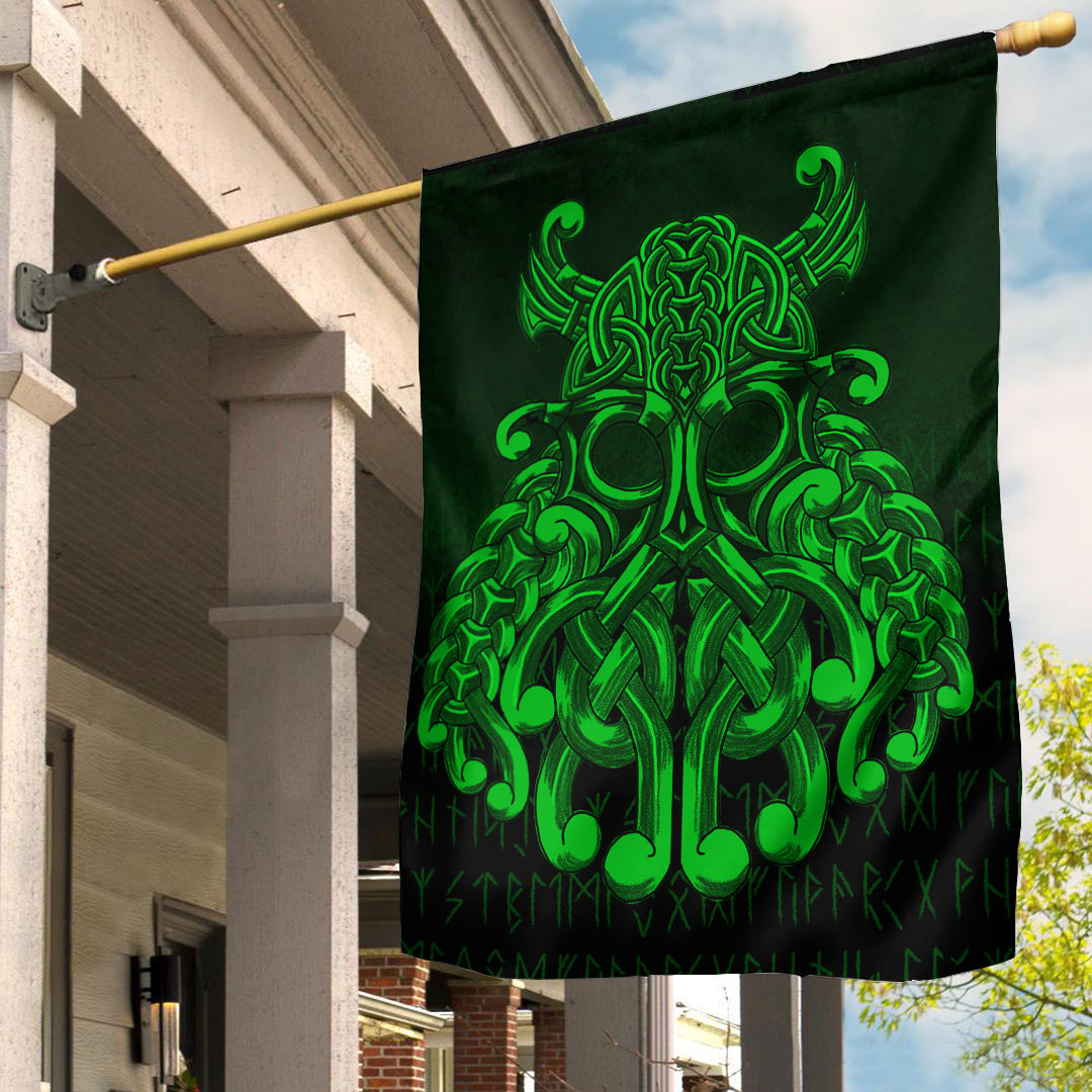 Viking Flag Vikings Odin Valhalla Green Version Flag RLT12 - Wonder Print Shop