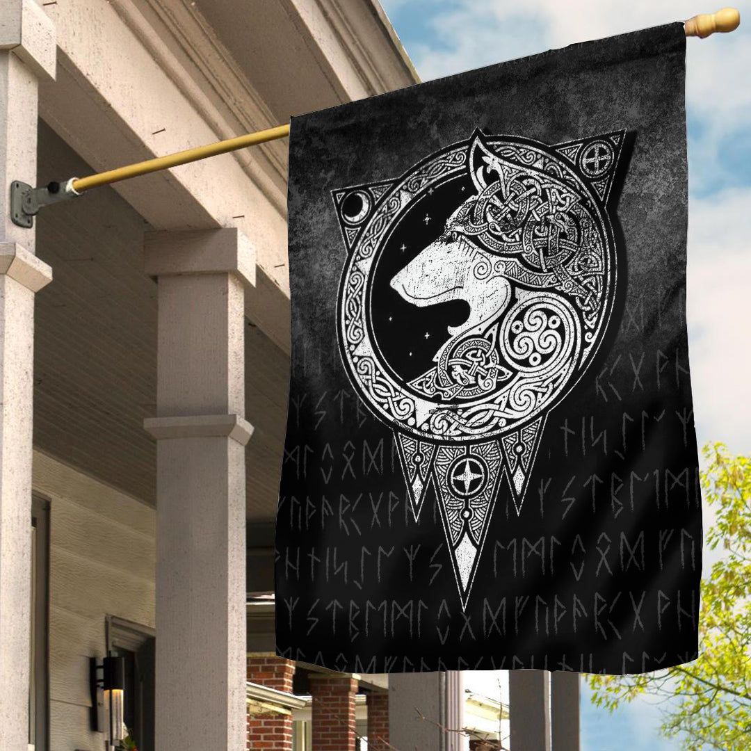 Viking Flag Viking Norse Wolf Flag RLT12 - Wonder Print Shop