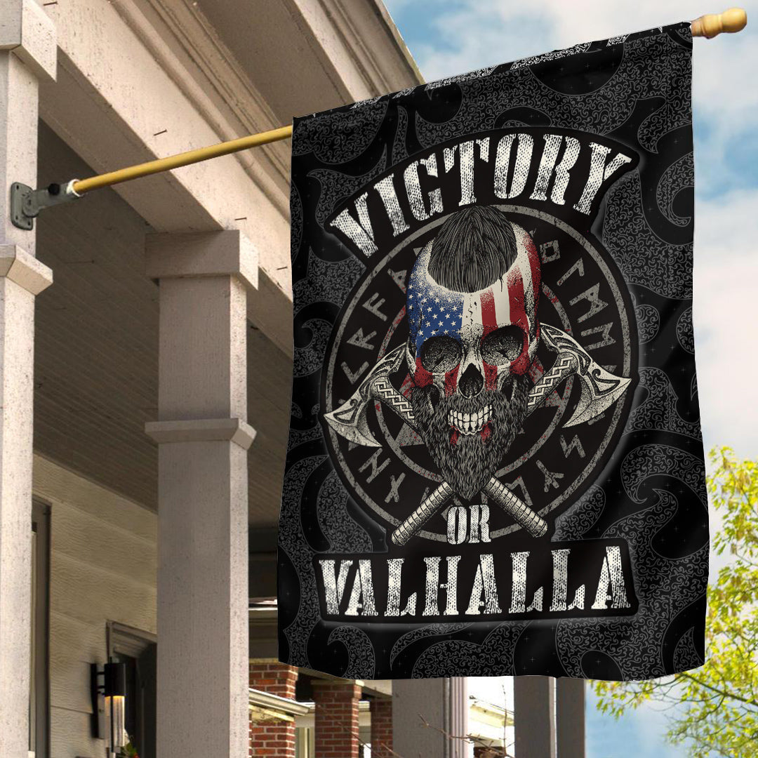 Viking Flag Victory or Valhalla Special Version Flag RLT12 - Wonder Print Shop