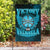 Viking Flag Victory Or Valhalla Cyan Style Flag RLT12 - Wonder Print Shop