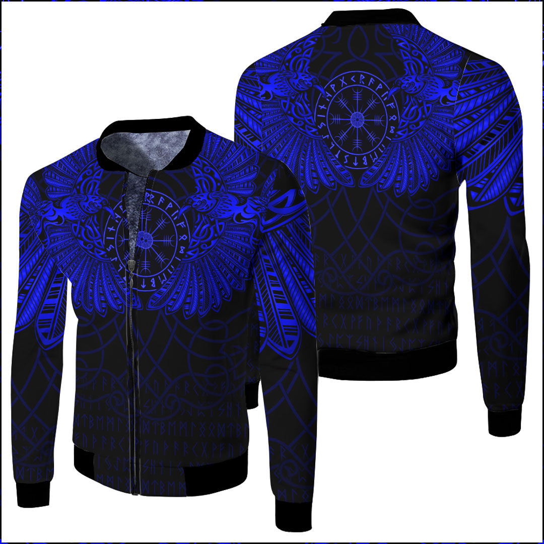 viking-clothing-viking-odins-celtic-two-ravens-blue-version-fleece-winter-jacket