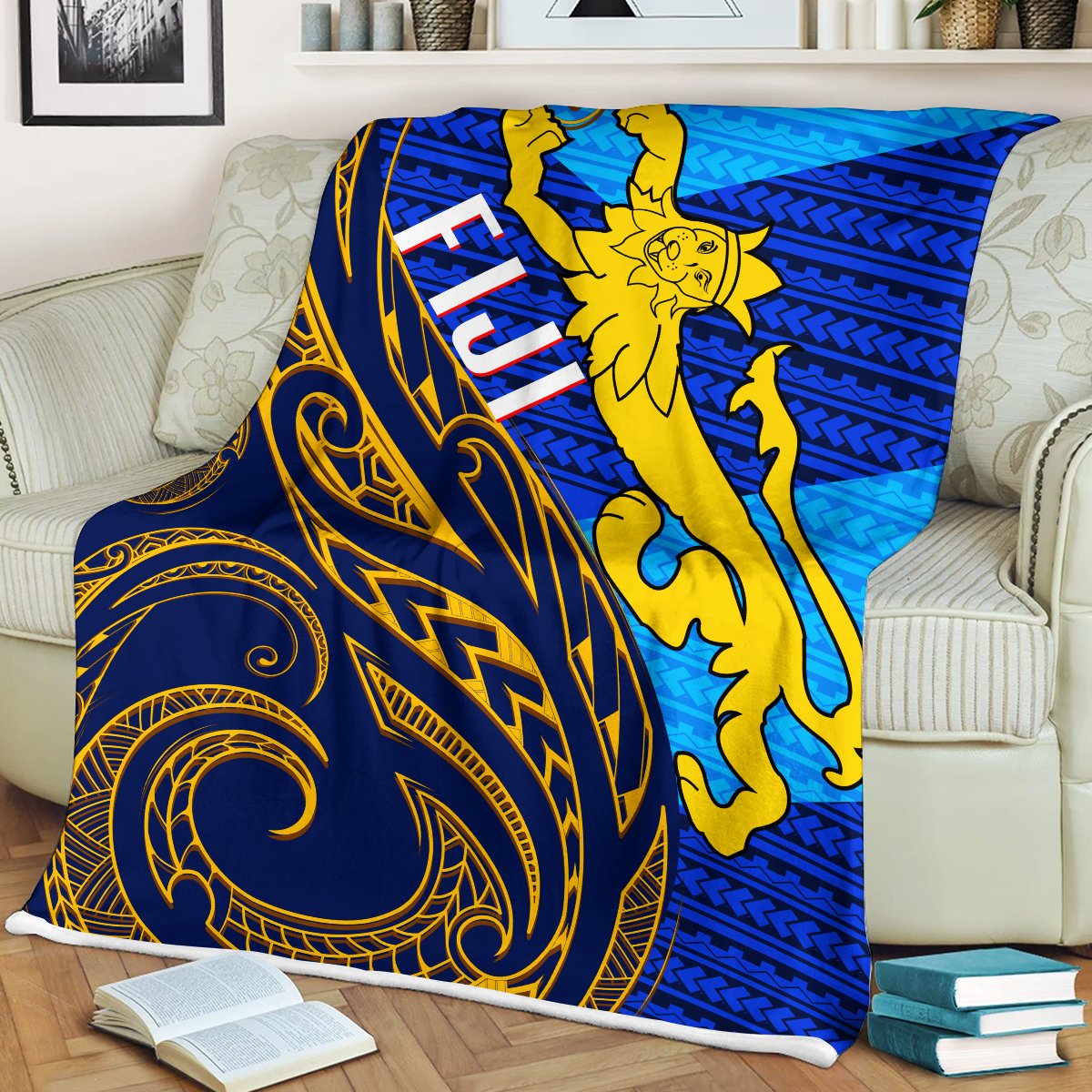 fiji-premium-blanket-flags-color-with-gold-polynesian-pattern