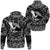 Viking Hoodie Flying Mighty Black Raven with Bandana Paisley Style RLT12 - Wonder Print Shop