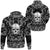 Viking Hoodie For Human Skull with Bandana Paisley Style RLT12 - Wonder Print Shop