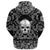 Viking Hoodie For Human Skull with Bandana Paisley Style RLT12 - Wonder Print Shop