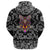 Viking Hoodie Fox with Bandana Paisley Style RLT12 - Wonder Print Shop