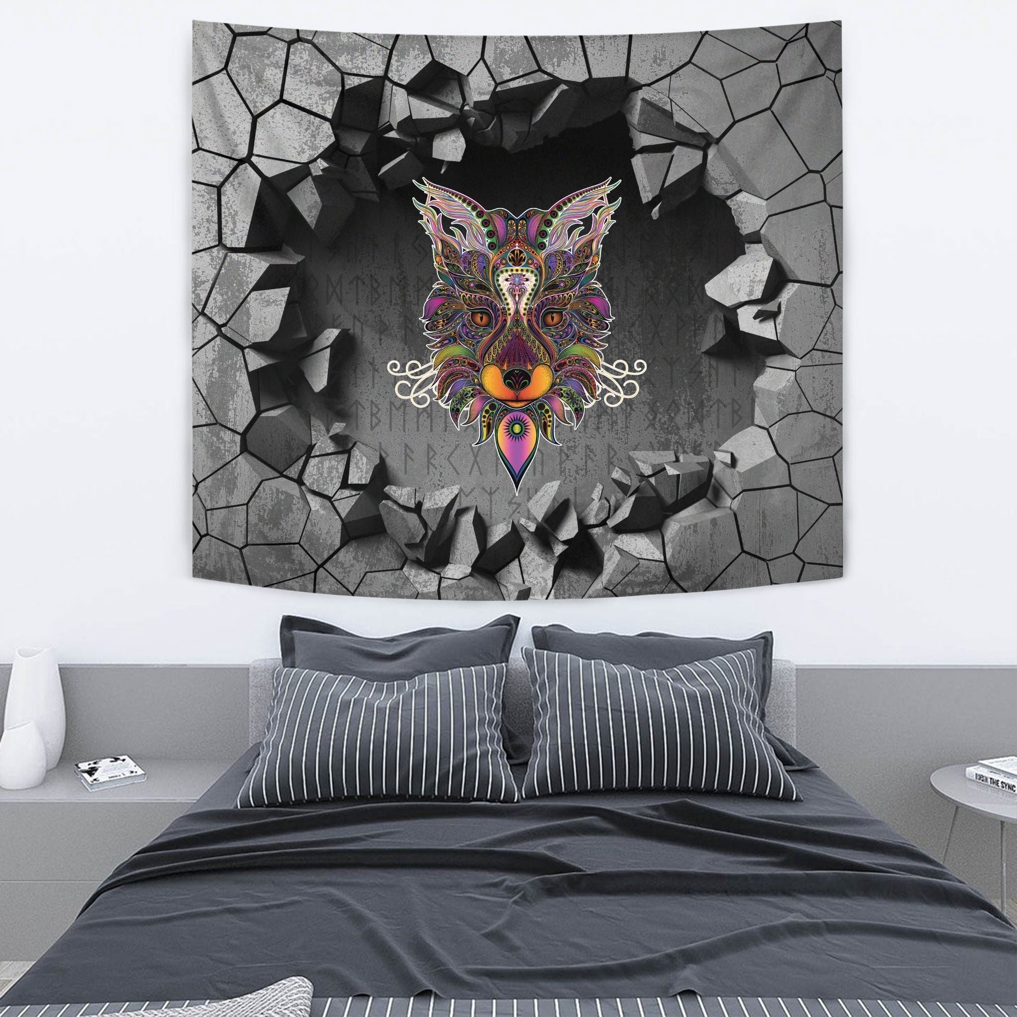 viking-tapestry-fox-in-the-celtic-style-tattoo-tapestry