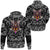 Viking Hoodie Fox with Bandana Paisley Style RLT12 - Wonder Print Shop