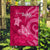 Breast Cancer Awareness Flag Hibiscus Polynesian No One Fights Alone LT13 - Wonder Print Shop