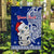 Custom Personalised New Zealand Christmas Flag Hei Tiki Blue Pohutukawa Meri Kirihimete - Wonder Print Shop