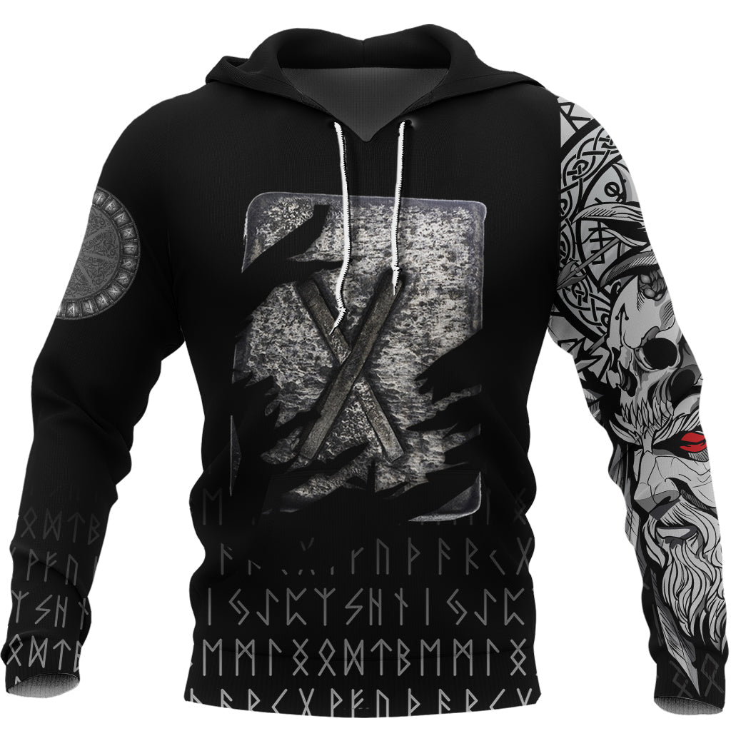 Viking Hoodie Gebo Norse Runes RLT12 - Wonder Print Shop