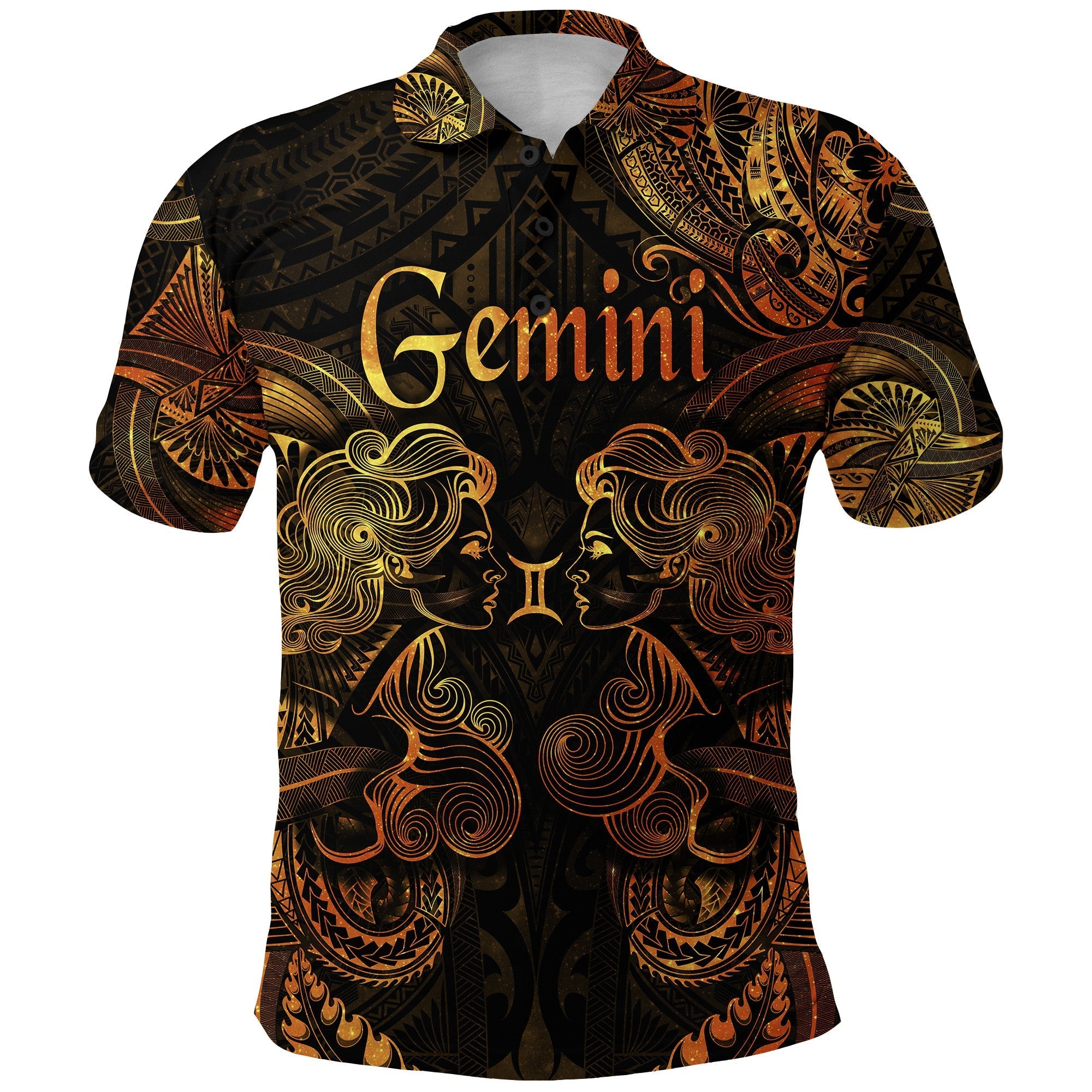 custom-personalised-gemini-zodiac-polynesian-polo-shirt-unique-style-gold