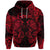 Custom Gemini Zodiac Polynesian Zip Hoodie Unique Style Red LT8 - Wonder Print Shop