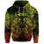 Custom Gemini Zodiac Polynesian Zip Hoodie Unique Style Reggae LT8 - Wonder Print Shop