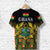 Ghana T Shirt Coat Of Arms Kente Pride LT8 - Wonder Print Shop