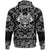 Viking Hoodie GorillHead With Helmet and Axe with Bandana Paisley Style RLT12 - Wonder Print Shop