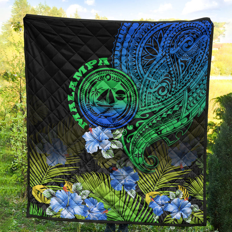 vanuatu-malampa-province-premium-quilt-hibiscus-tribal-polynesian-tattoo-ver-gradient