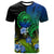 Custom Vanuatu Malampa Province T Shirt Hibiscus Tribal Polynesian Tattoo Ver Gradient - Wonder Print Shop