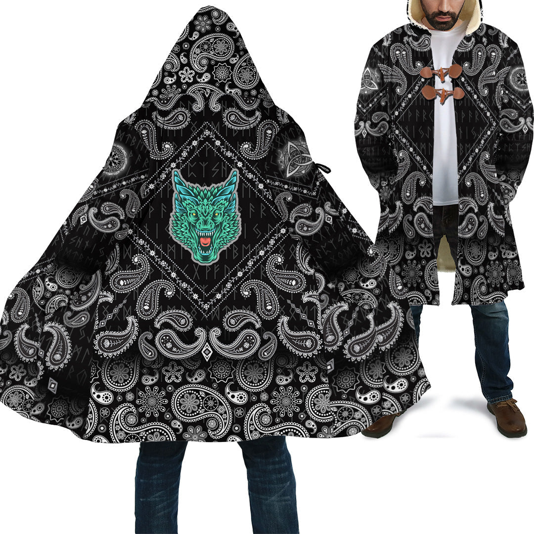 viking-cloak-great-dragon-head-with-horns-with-bandana-paisley-style