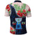 Guam Liberation Day Polo Shirt Latte Stone Hibiscus Painting - Wonder Print Shop