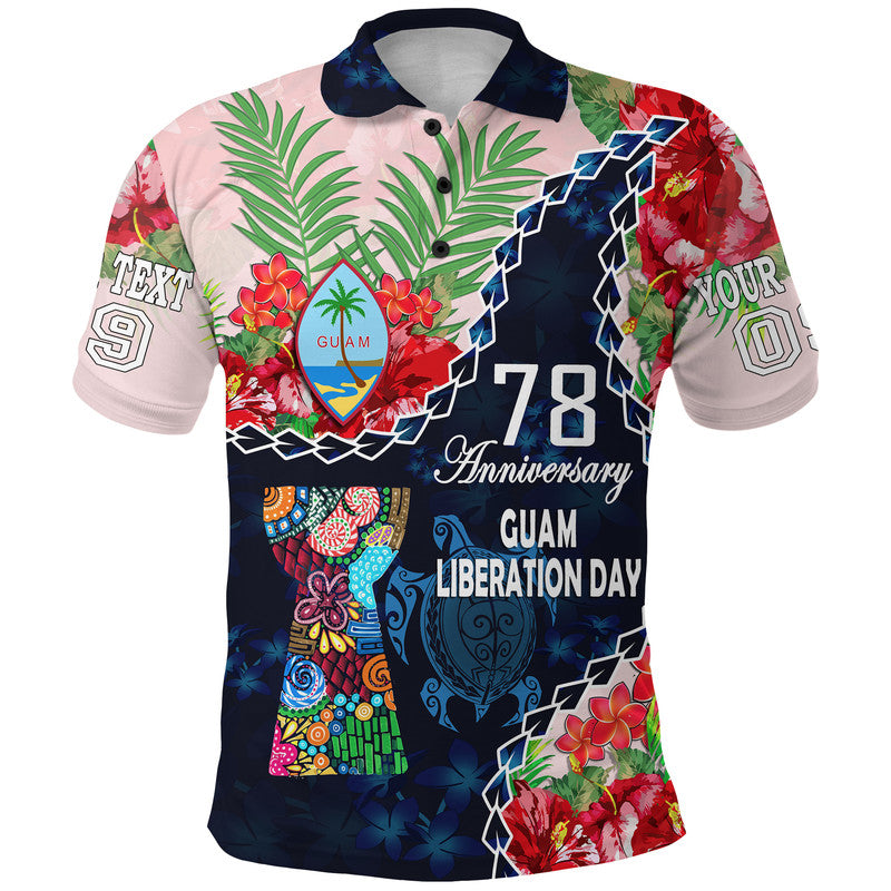 custom-personalised-guam-liberation-day-polo-shirt-latte-stone-hibiscus-painting