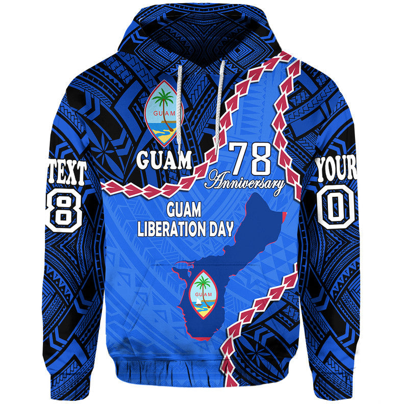 Custom Guam Liberation Day Hoodie Basic Seal - Wonder Print Shop