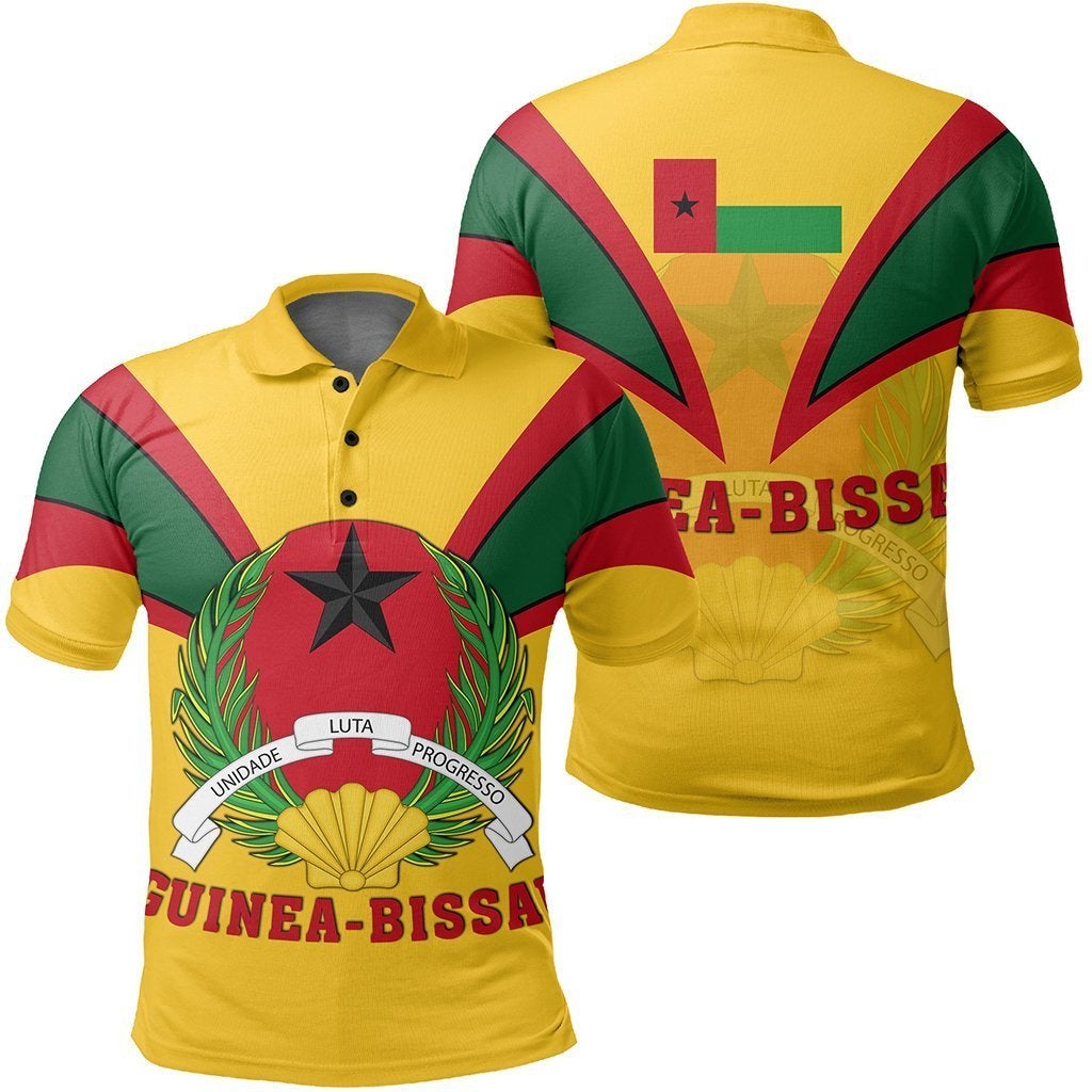 African Golf Shirts Guinea Bissau Polo Shirt Tusk Style - Wonder Print Shop