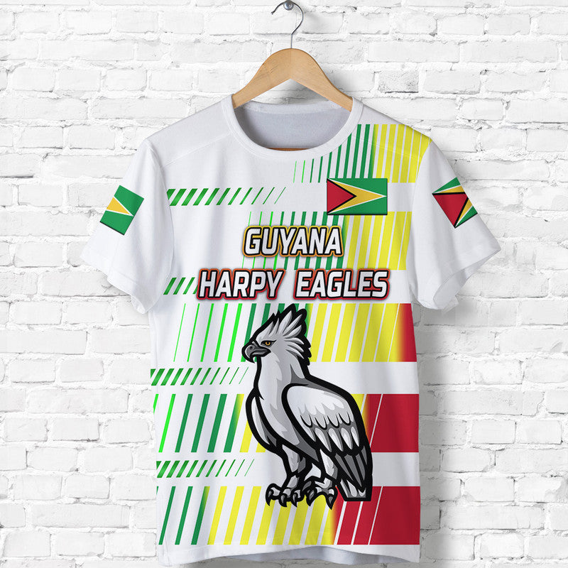 Custom Guyana Cricket Harpy Eagles T Shirt Original Style White LT8 - Wonder Print Shop