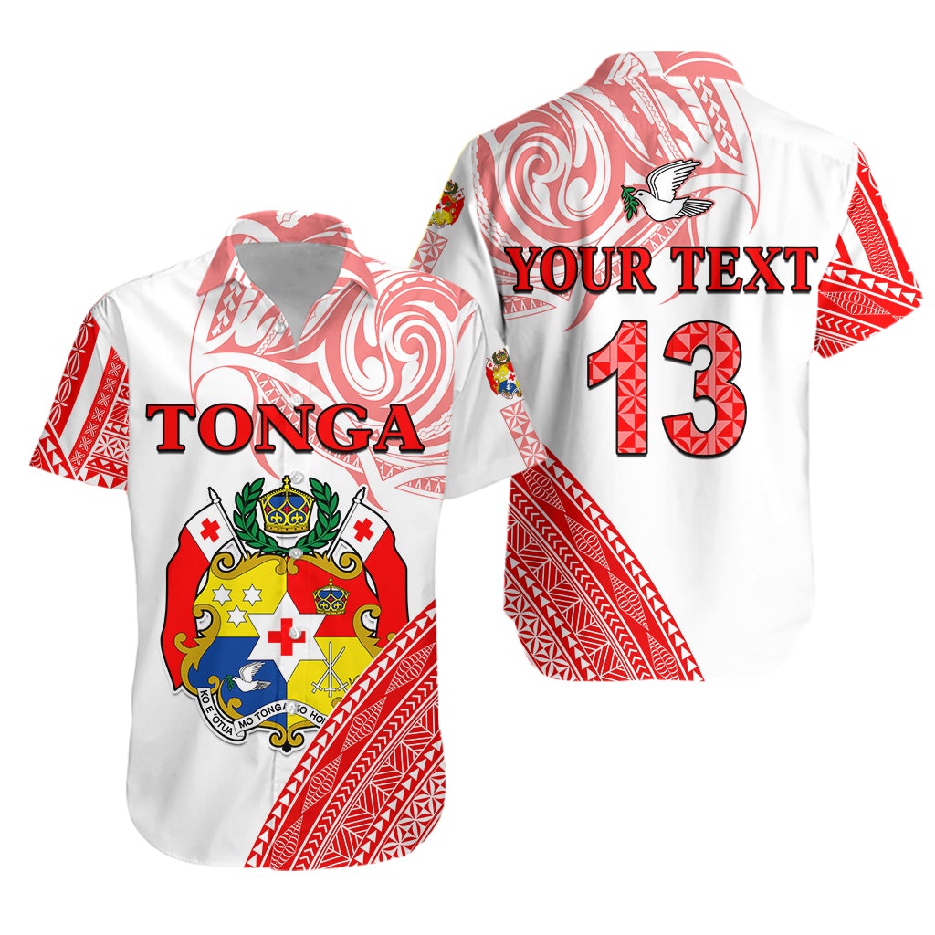 (Custom Text and Number) Tonga Hawaiian Shirt Tongan Pattern Blithesome LT13 - Wonder Print Shop