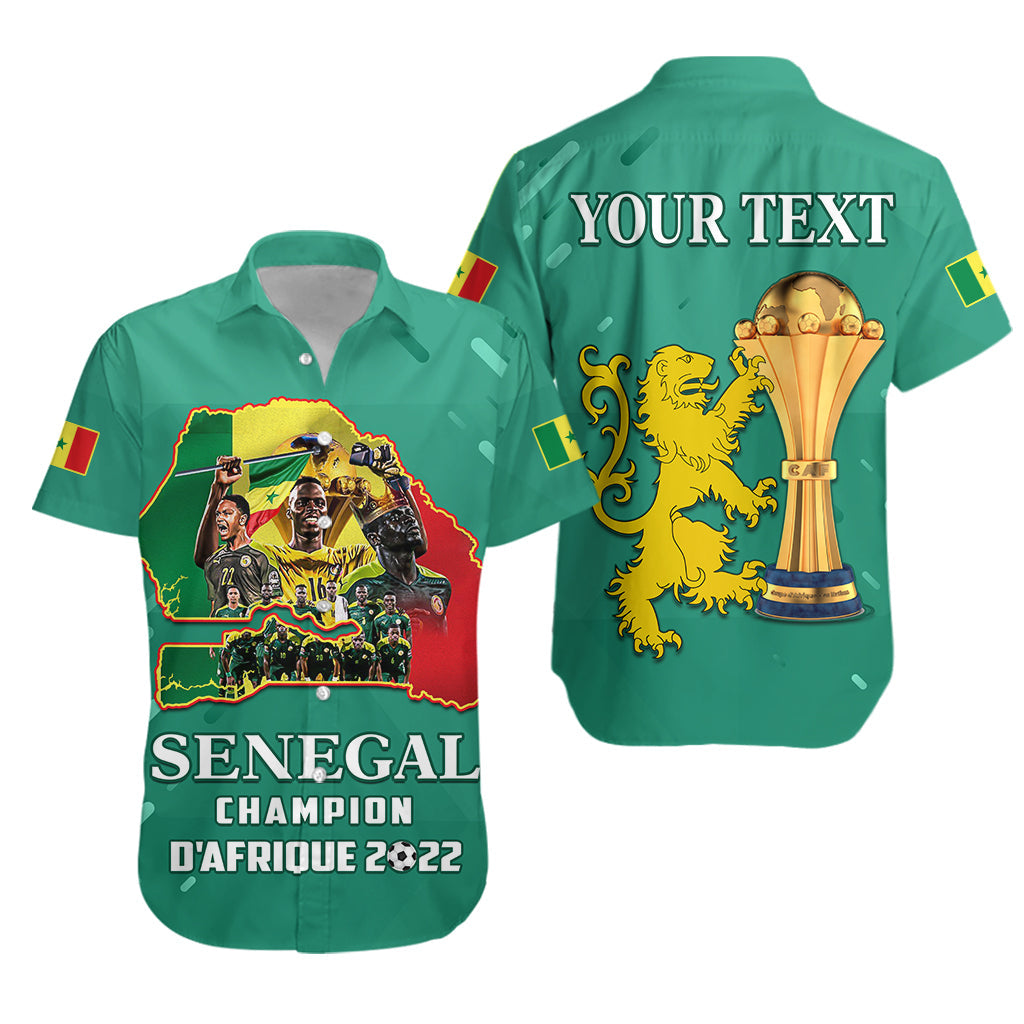 (Custom Personalised) Senegal Football Hawaiian Shirt The Champions 2022 Style Map and Lion LT13 - Wonder Print Shop