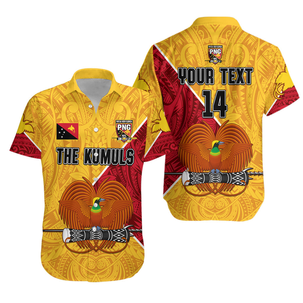 (Custom Text and Number) The Kumuls PNG Hawaiian Shirt Papua New Guinea Polynesian Dynamic Style - Wonder Print Shop