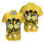 Hawaii Skull Matching Hawaiian Shirt And Dress Mysterious Polynesia and Yellow Flowers LT13 - Wonder Print Shop