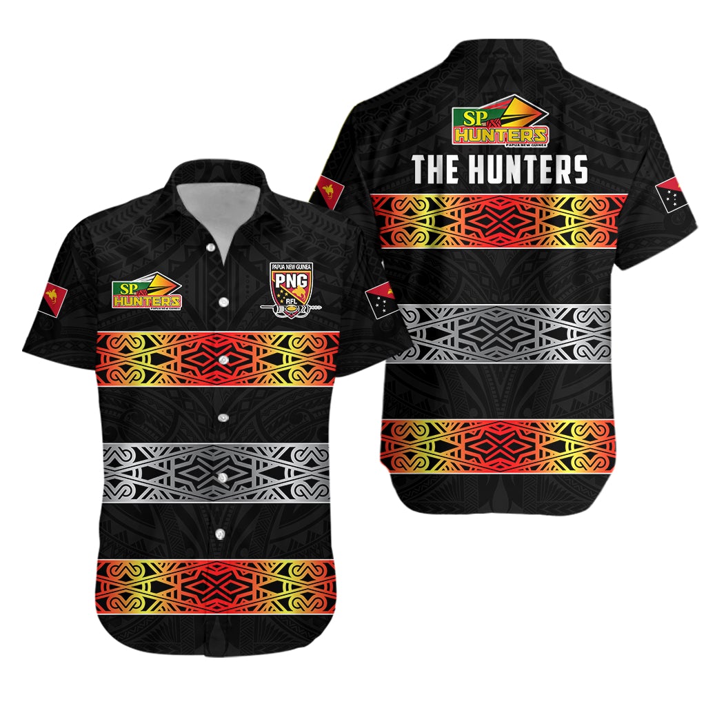 The Hunters PNG Hawaiian Shirt Papua New Guinea Hunters Rugby LT13 - Wonder Print Shop