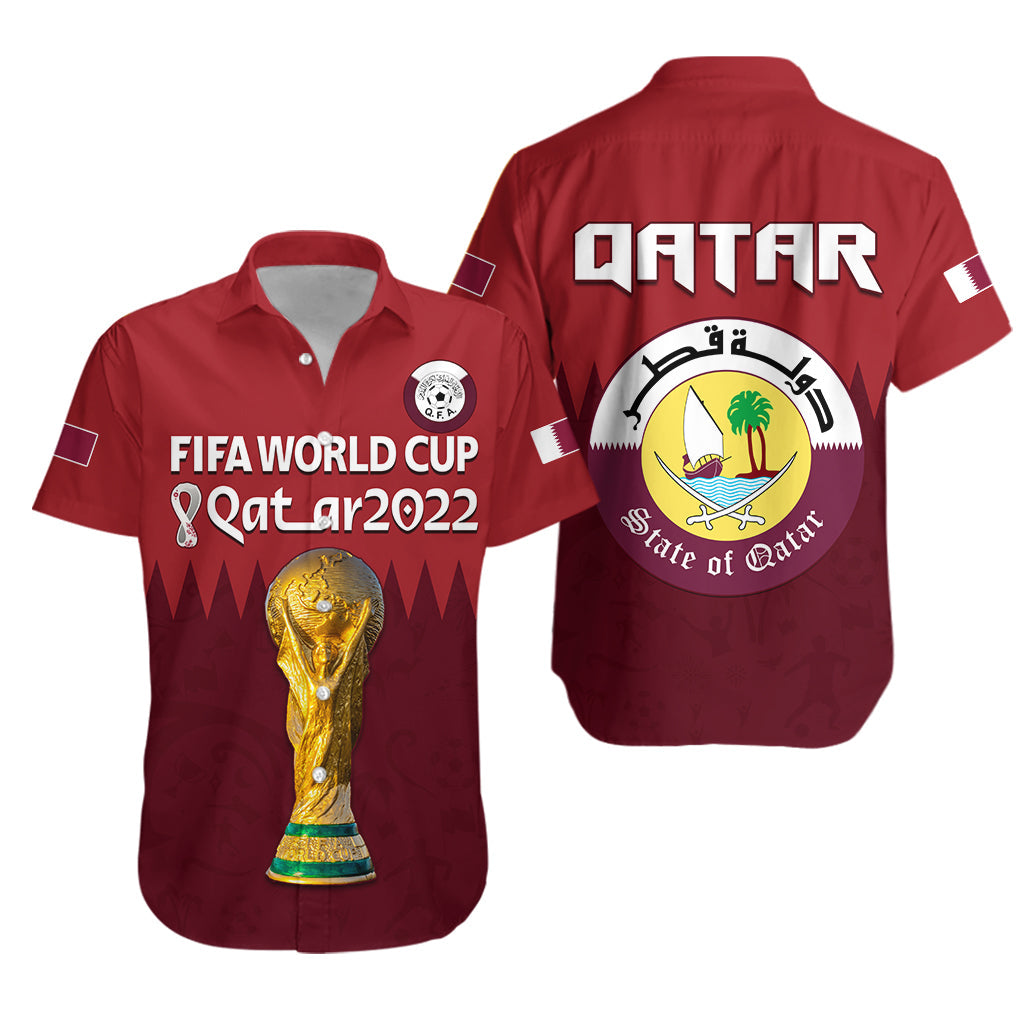 Qatar Football Hawaiian Shirt WC 2022 Style Sporty LT13 - Wonder Print Shop