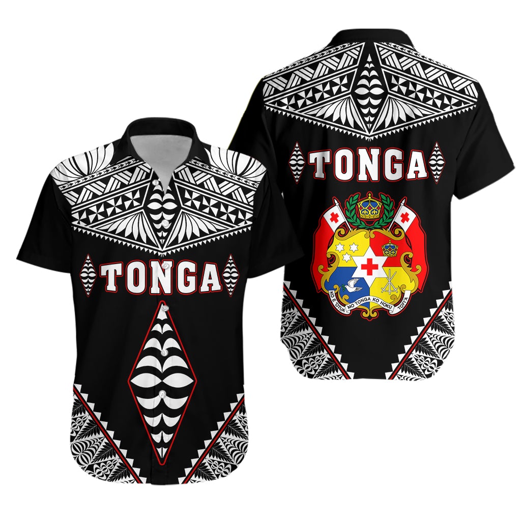 Tonga Hawaiian Shirt Tongan Kupesi Pattern LT13 - Wonder Print Shop