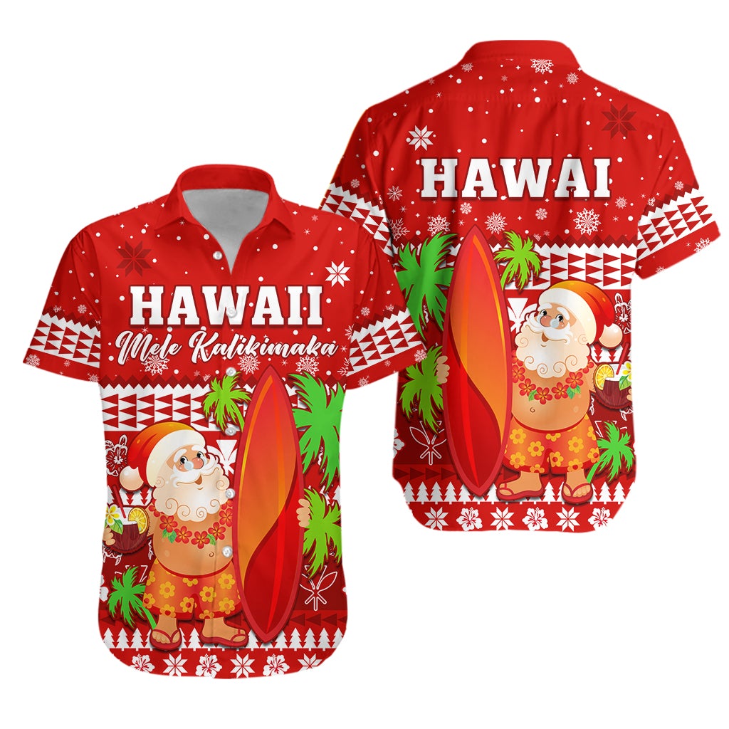 Mele Kalikimaka Hawaiian Shirt Santa Claus Hawaii Christmas LT13 - Wonder Print Shop