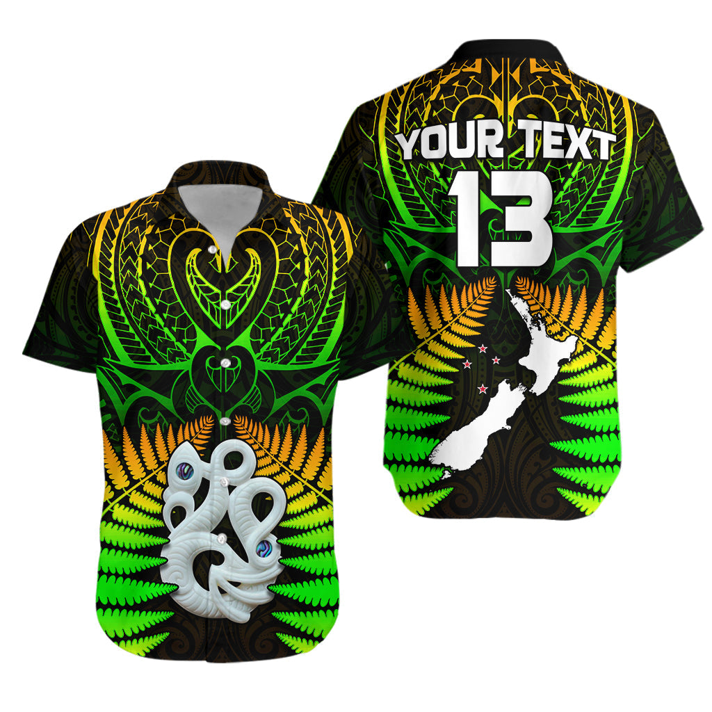 (Custom Text and Number) Aotearoa Fern Hawaiian Shirt New Zealand Hei Tiki Special Style LT13 - Wonder Print Shop