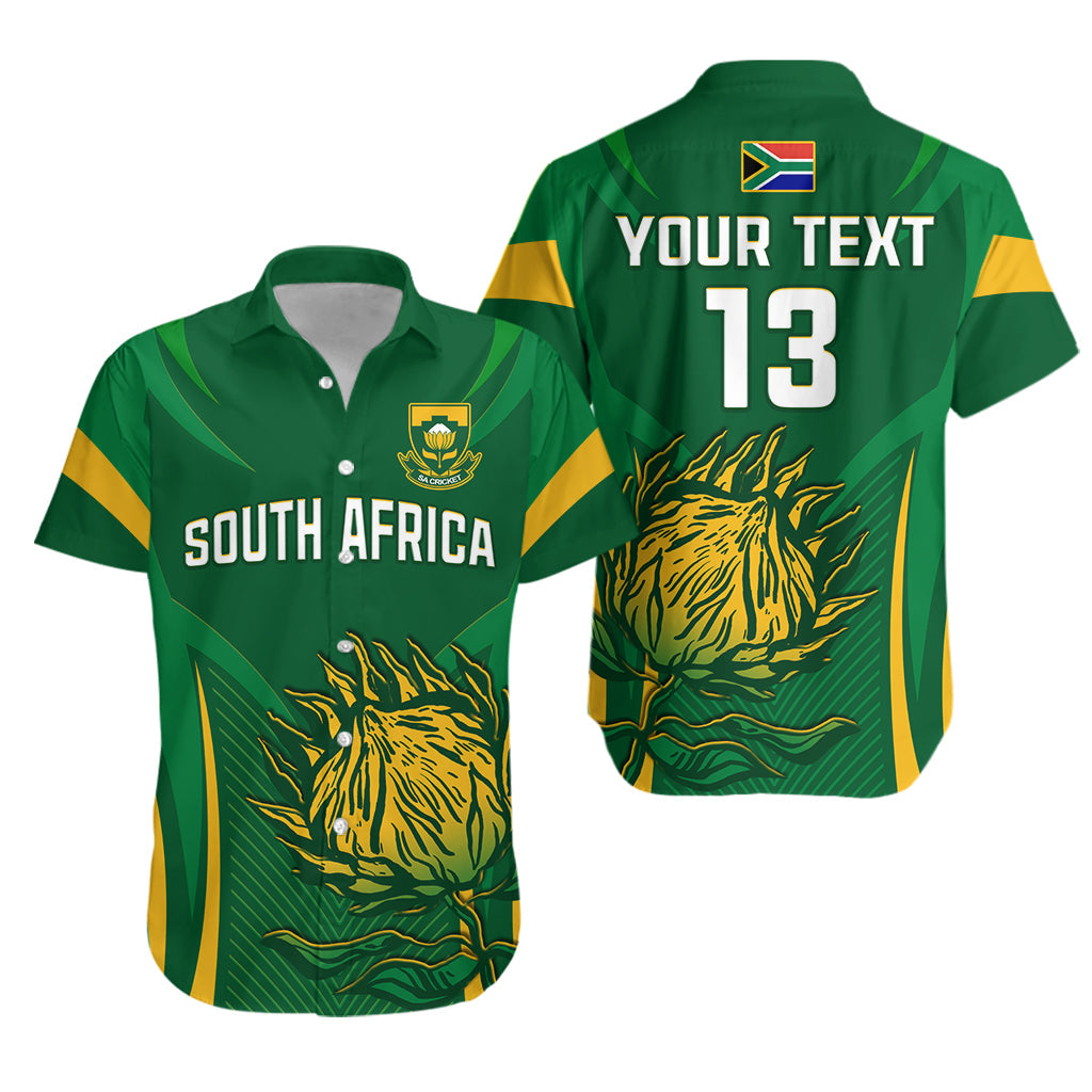 (Custom Text and Number) South Africa Cricket Hawaiian Shirt Proteas Champion LT13 - Wonder Print Shop