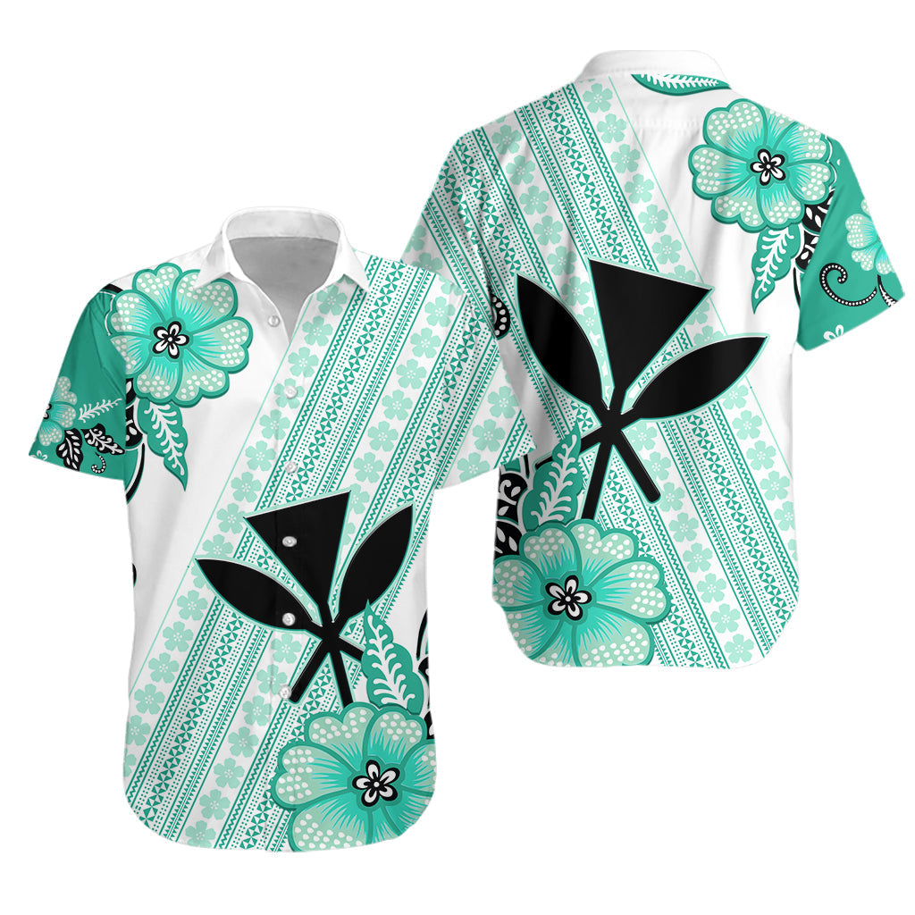 hawaii-hawaiian-shirt-kakau-tribal-turquoise-batik-floral-ver02