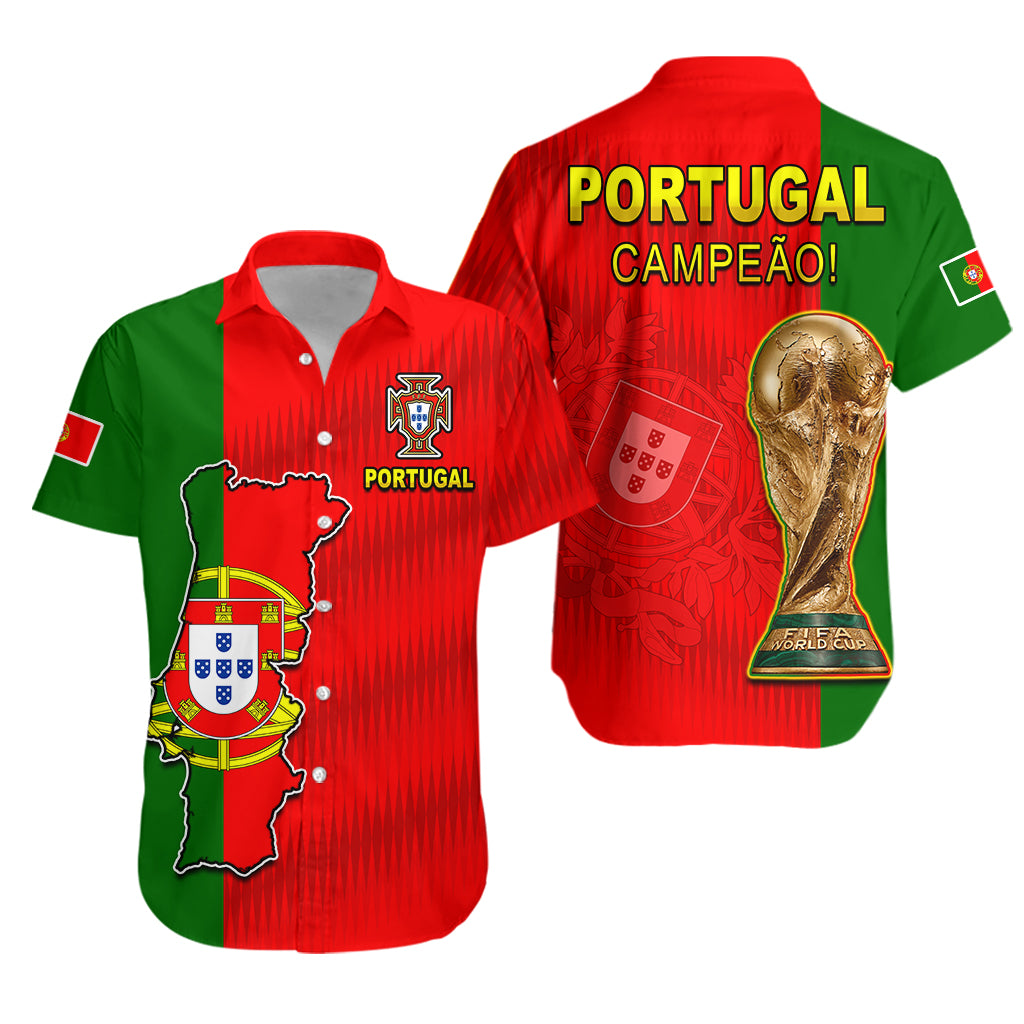 Portugal Football 2022 Hawaiian Shirt Style Flag Portuguese Champions LT13 - Wonder Print Shop