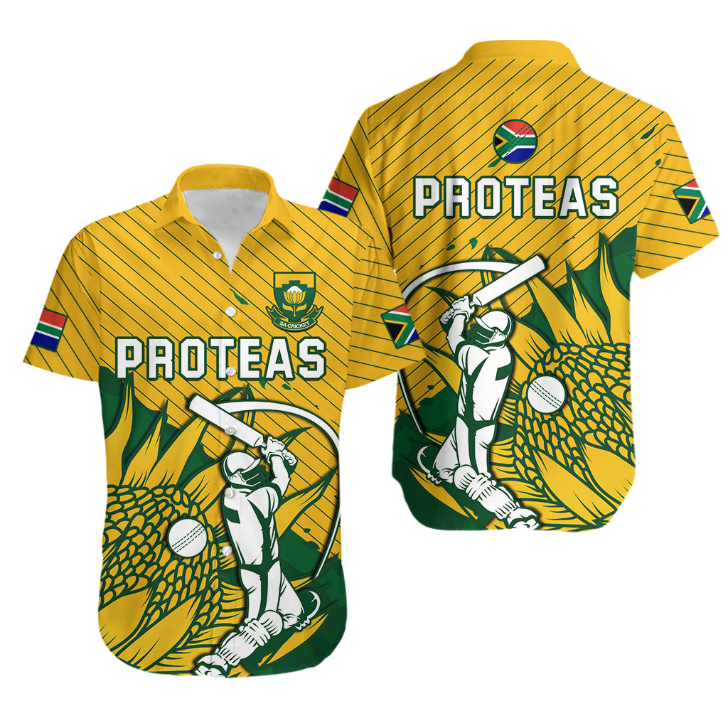 South Africa Cricket Hawaiian Shirt Go Proteas Unique Style - Wonder Print Shop