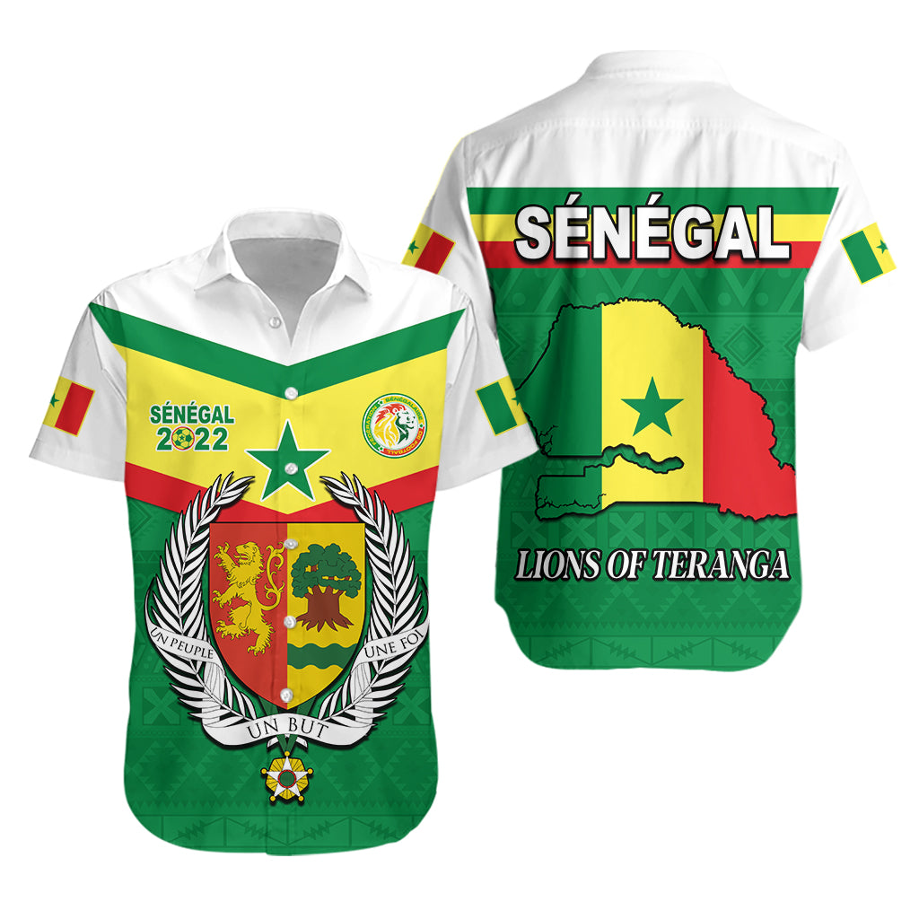 Senegal 2022 Sporty Hawaiian Shirt Lions of Teranga Proud Football LT13 - Wonder Print Shop