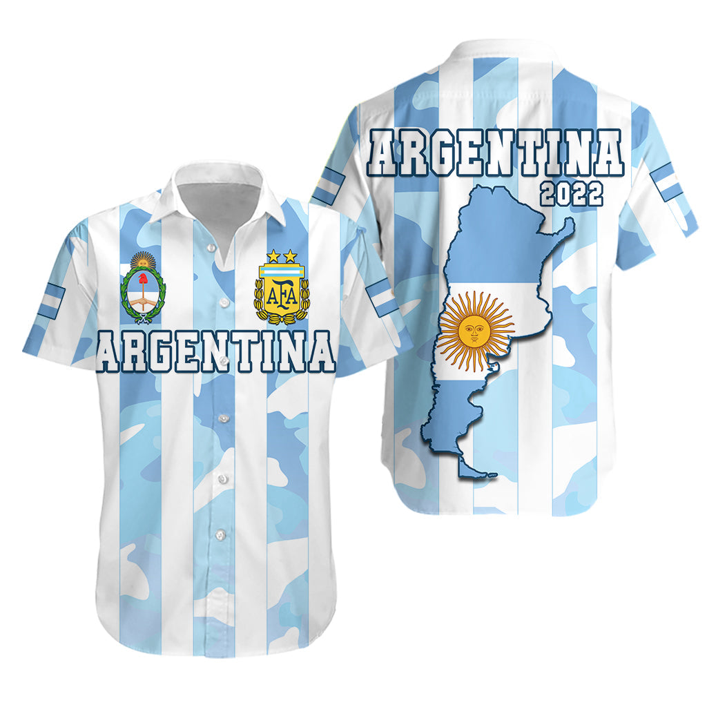 Argentina Football Hawaiian Shirt AFA Champions 2022 Sporty Style - Wonder Print Shop