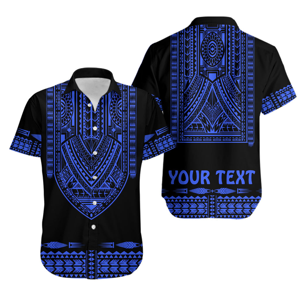 custom-personalised-polynesian-hawaiian-shirt-dashiki-with-polynesian-tattoo-royal-blue-version