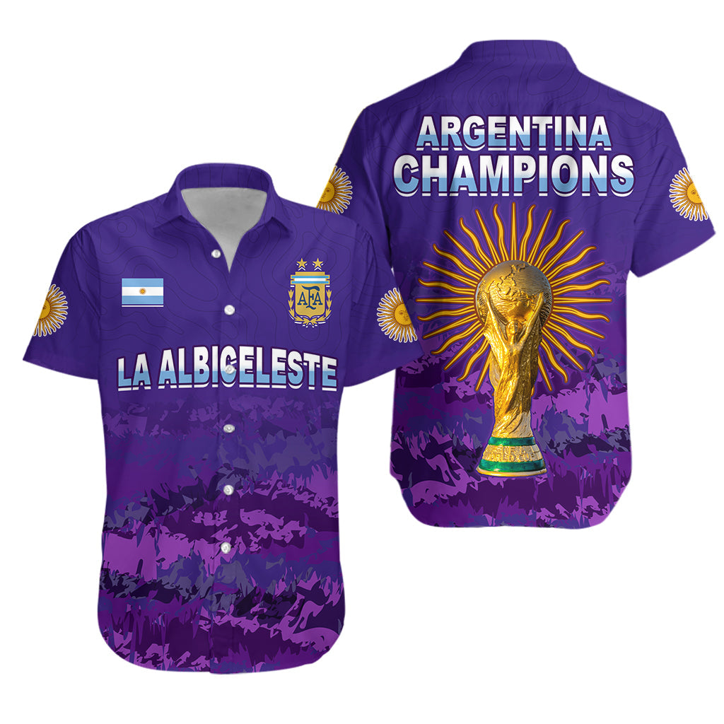 Argentina Football Hawaiian Shirt Go Champions La Albiceleste LT13 - Wonder Print Shop