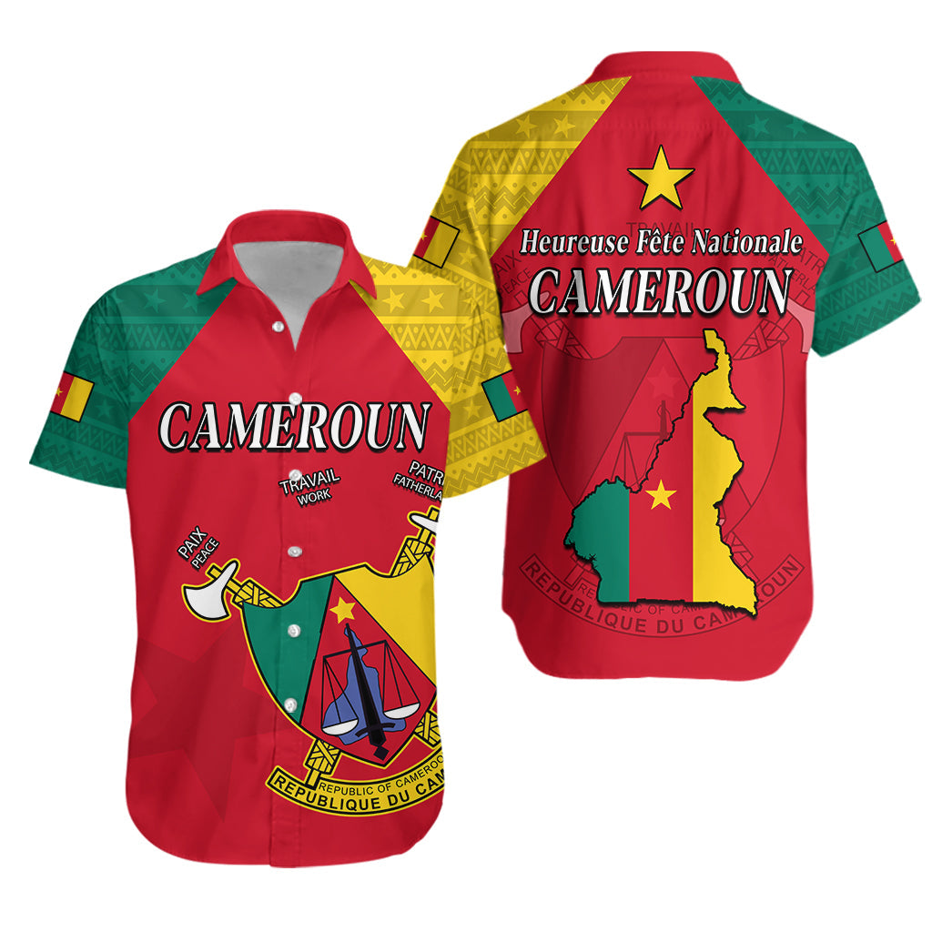 Cameroon Hawaiian Shirt Independence Day Cameroonians Pattern LT13 - Wonder Print Shop