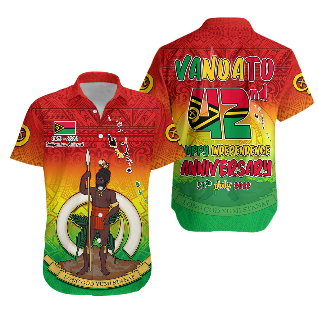 Vanuatu Independence Day Hawaiian Shirt 42nd Anniversary Yumi Yumi Yumi LT13 - Wonder Print Shop