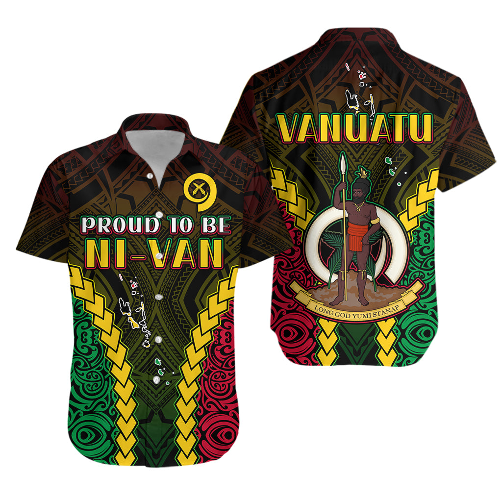 Vanuatu Indigenous Hawaiian Shirt Proud To Be Ni Vanuatu Polynesian Pattern LT13 - Wonder Print Shop