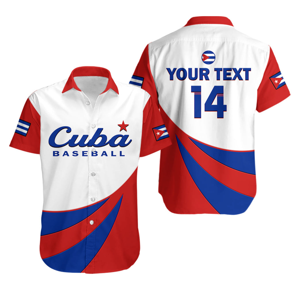 (Custom Text And Number) Cuba 2023 Hawaiian Shirt Baseball - Wonder Print Shop